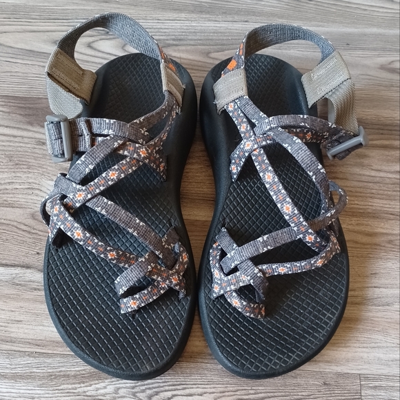 Chaco ZX/2 Womens Sandals Orange Gray sz 6 - Picture 1 of 4